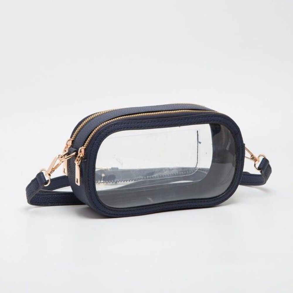 Women Bag NAVY BLUE Crossbody Clear Superbowl Stadium Approved Festival Concert
